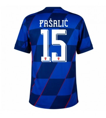 Croacia Mario Pasalic #15 Segunda Equipación Eurocopa 2024 Manga Corta